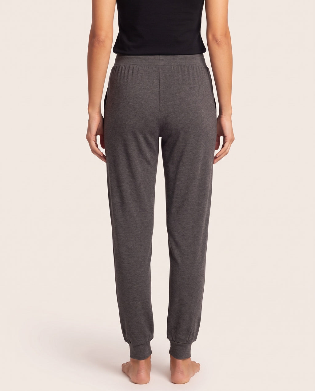 Pantalón Homewear Bambú gris, espalda